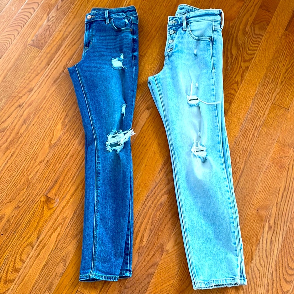Bundle of Two Fashion Denim. Size 2 Regular. Used.